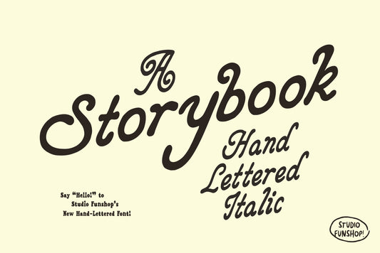 Storybook - Retro Hand-drawn Italic