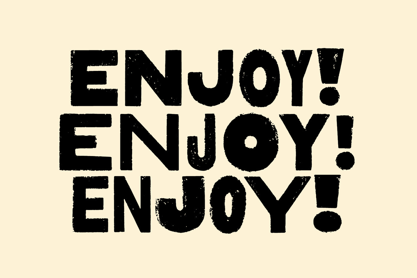 Mixed Font - Bold Textured Hand-lettered Sans