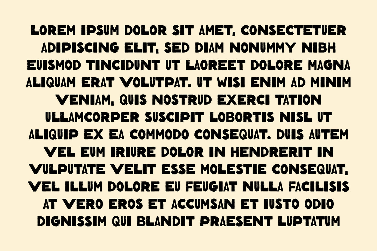 Mixed Font - Bold Textured Hand-lettered Sans