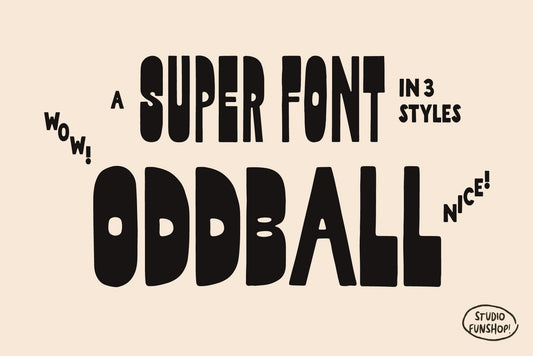 Oddball - Reverse Contrast Hand-lettered Font