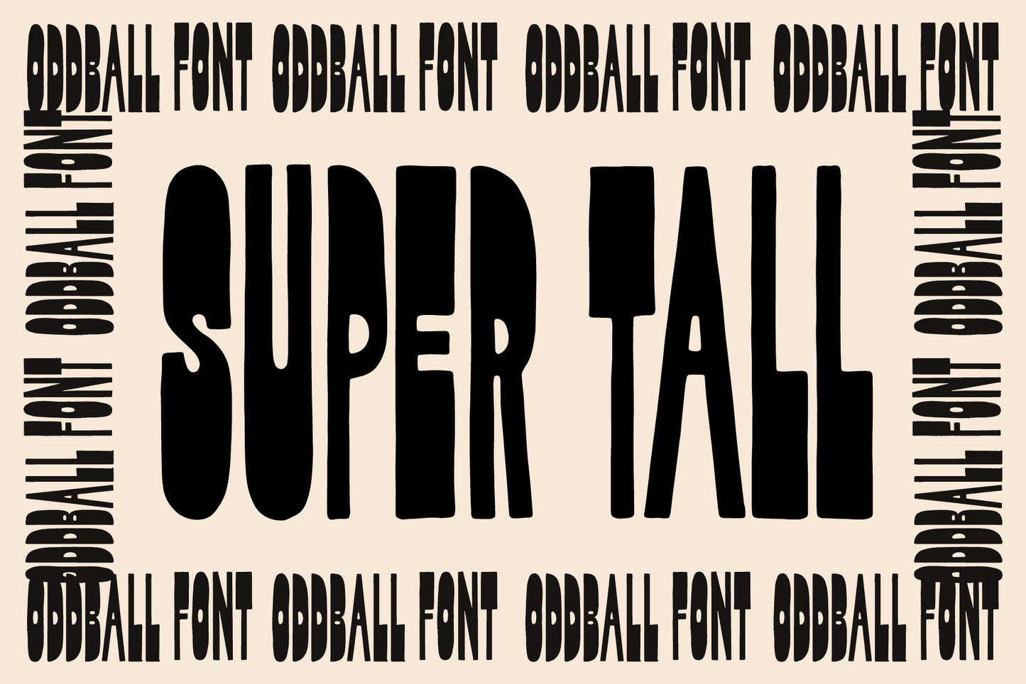 Oddball - Reverse Contrast Hand-lettered Font