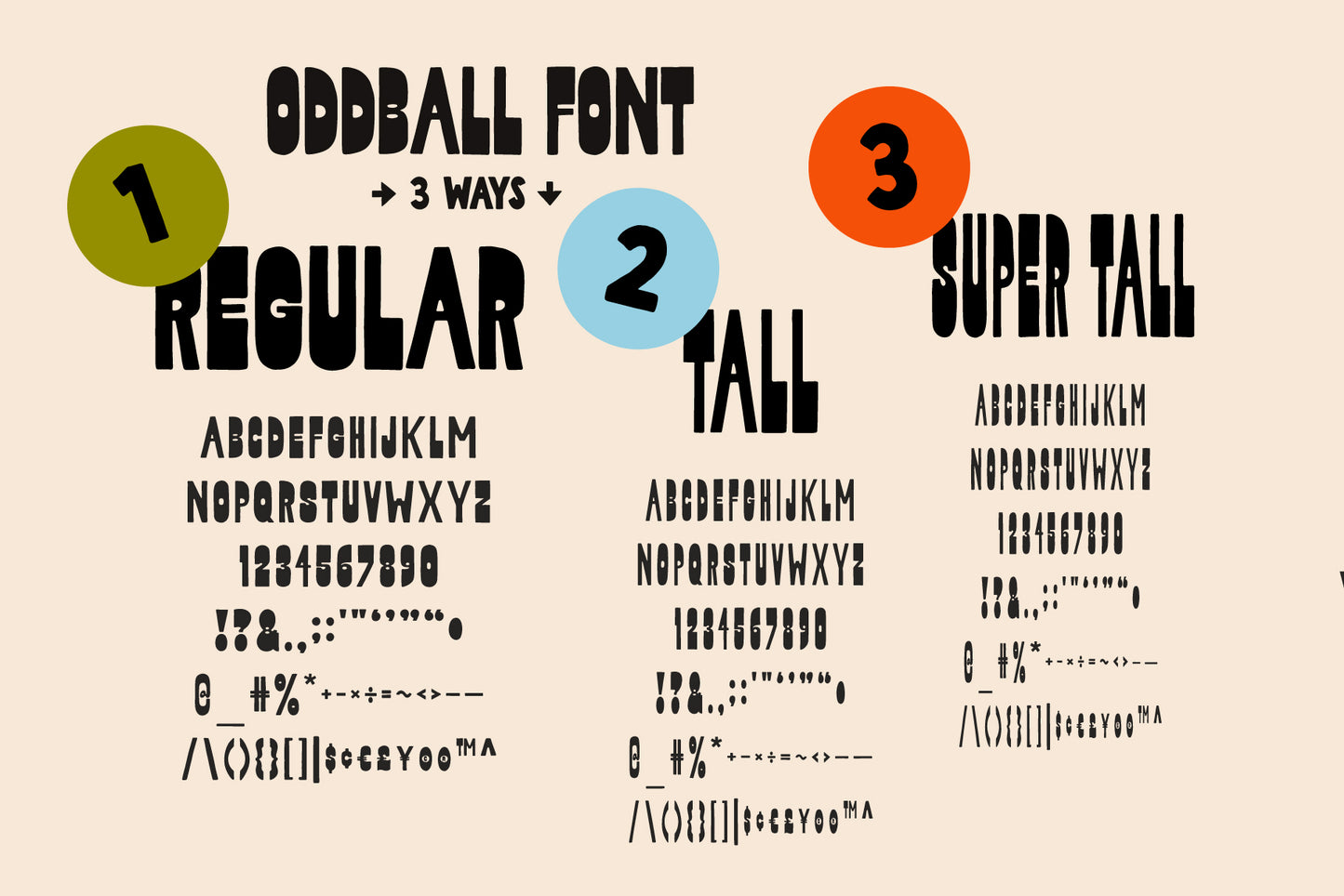 Oddball - Reverse Contrast Hand-lettered Font