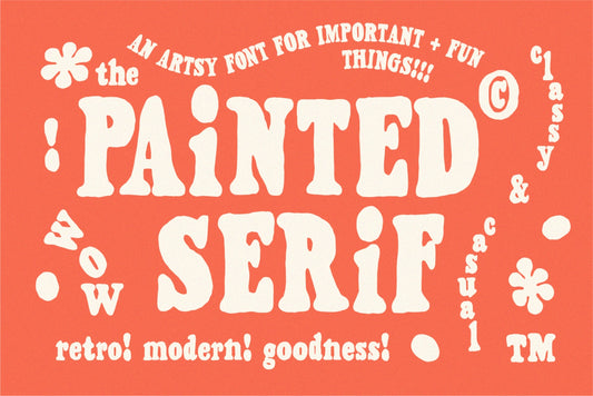 Painted Serif - Hand-lettered Font