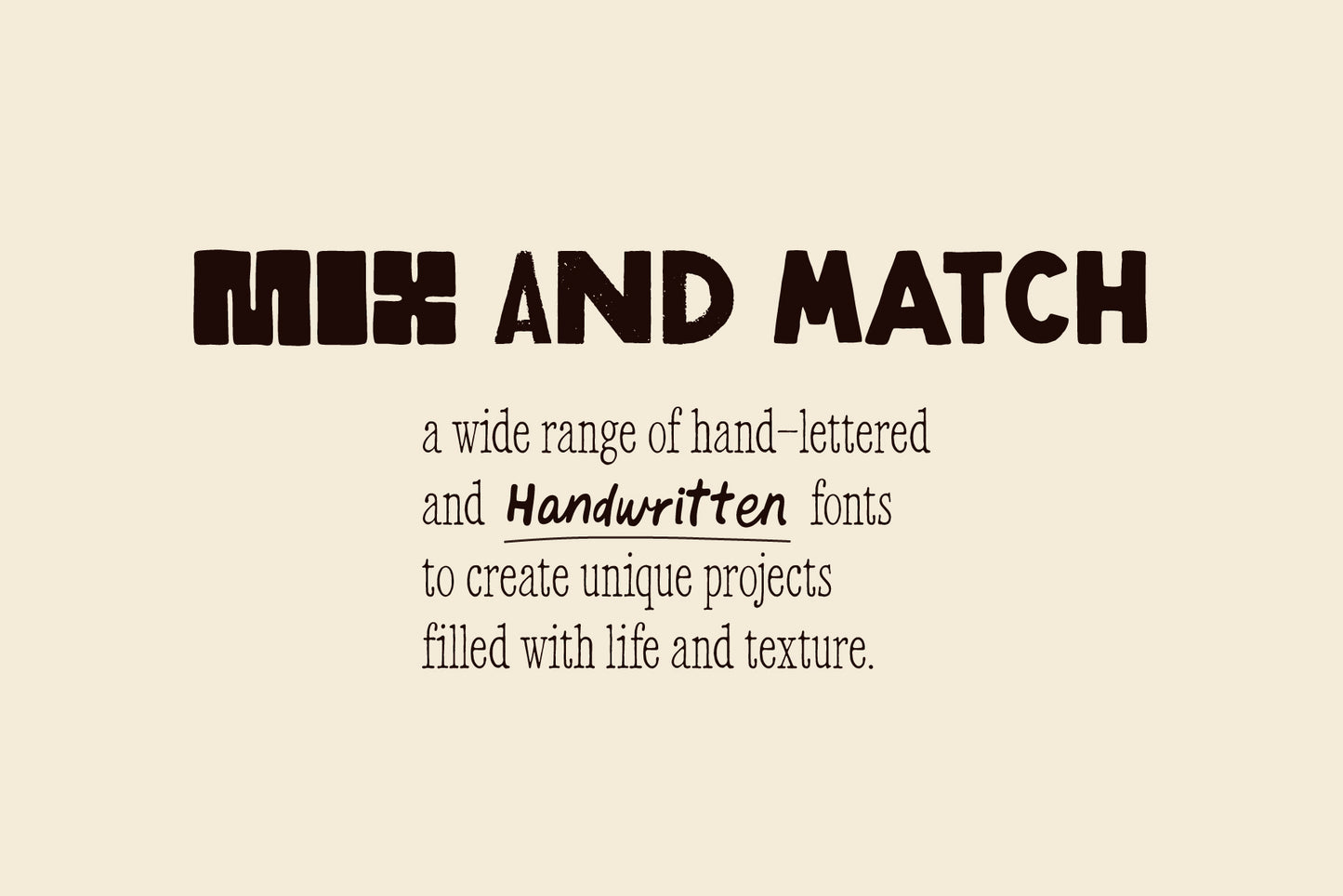 The Whole Shop Handmade Font Collection