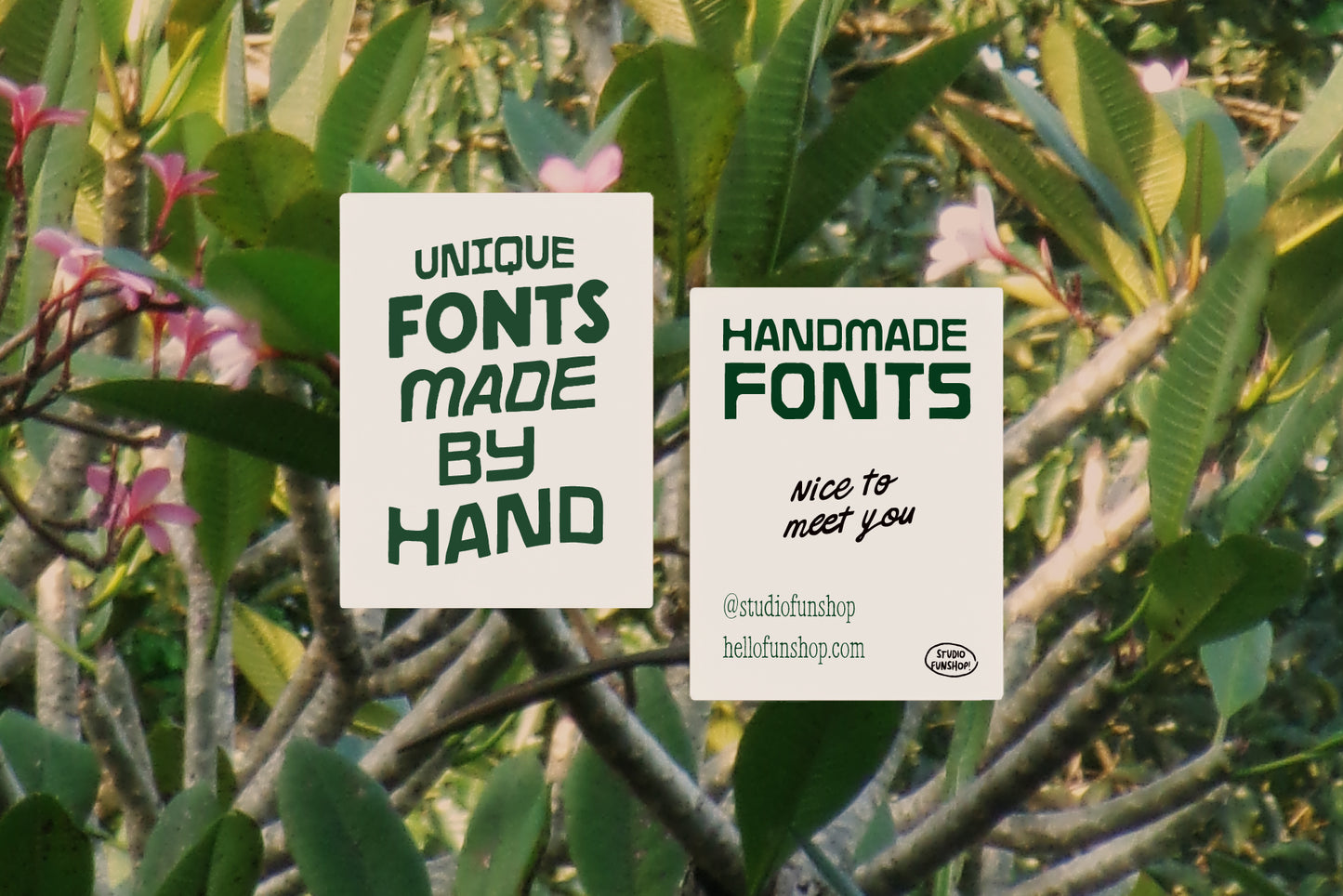 The Whole Shop Handmade Font Collection
